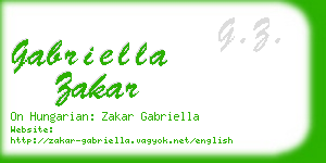 gabriella zakar business card